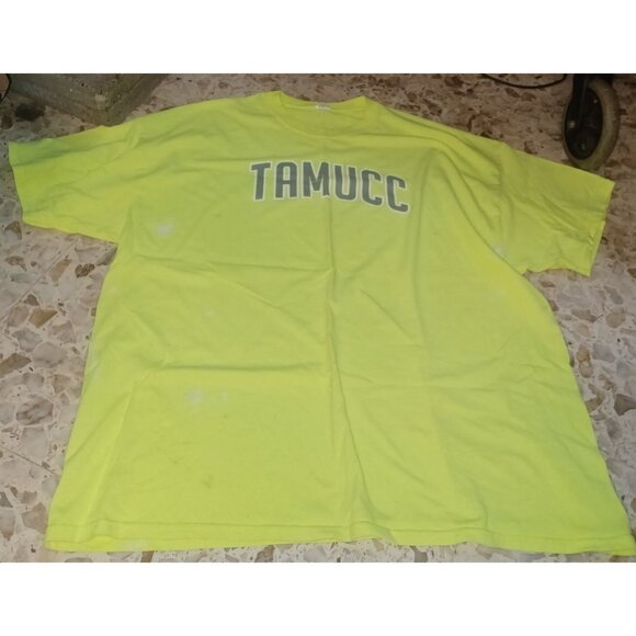 TAMUCC Graphic Tee 2X Neon Yellow - Picture 1 of 7